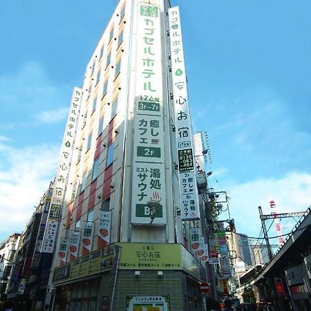 Capsule Hotel Anshin Oyado Shinbashi Tokyo Eksteriør billede